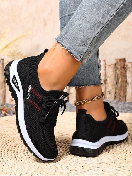 Women's New Casual Sports Shoes, Large Size Lightweight Soft Sole Sneakers, Comfortable Non-Slip Walking Shoes, Perfect for Travel & Leisure Activities, Breathable Walking Sneakers