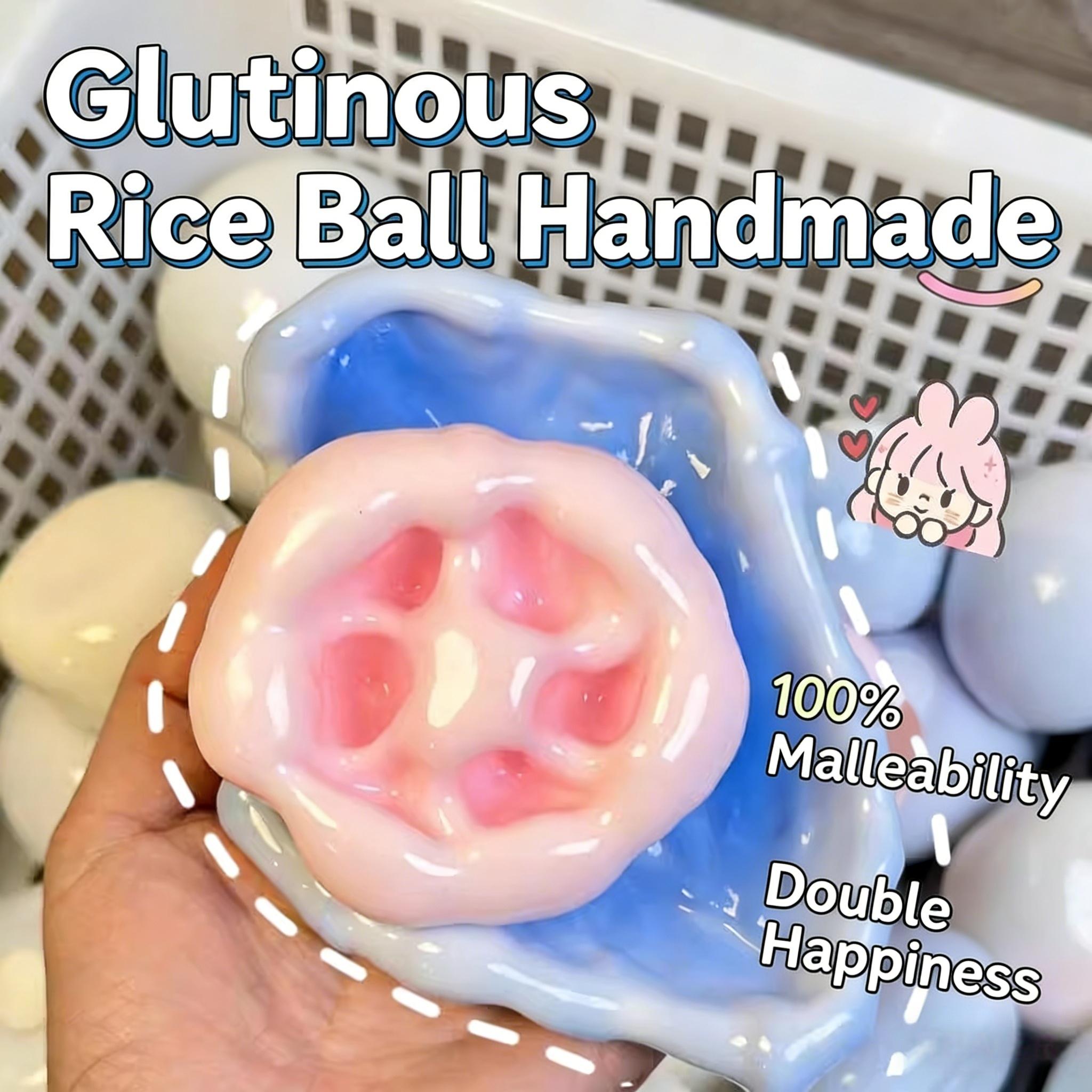 Super fun stress relief toys, snowy glutinous rice sand pinch toys, DIY shape glutinous rice squeeze stress relief toys, rice flour puree, handmade mitaba mud toys, cute glutinous rice mud squeeze toys squeeze decompression handmade balls