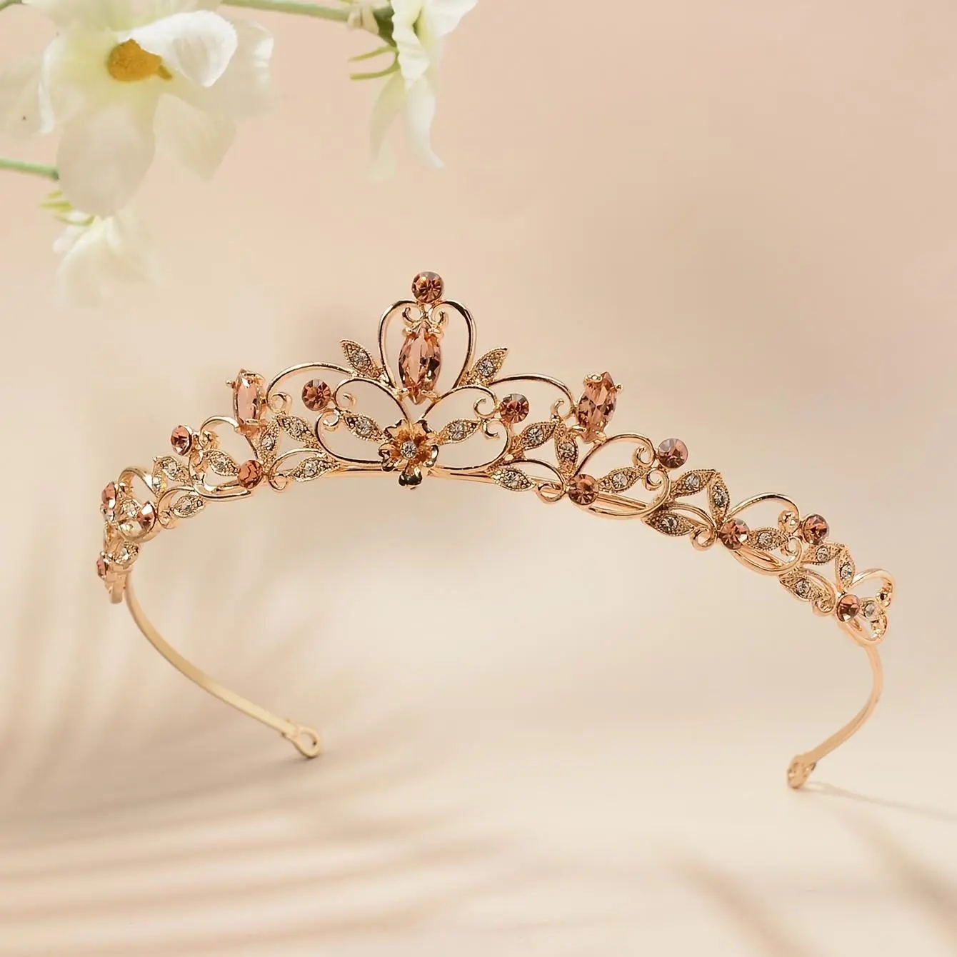 1pc Elegant Bridal Headpiece, Romantic Floral Crown for Wedding, 18th Birthday, and Performance Accessories