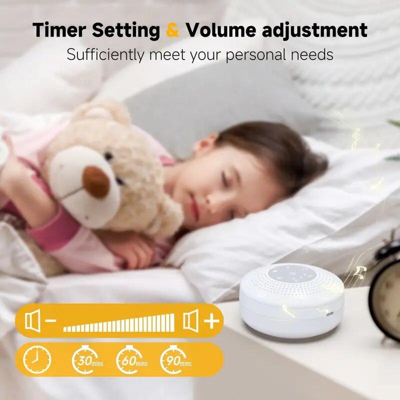 Portable Sound Machine, USB Rechargeable Wireless Multifunctional Desktop Speaker with 21 Nature Sounds, White Noise Machine for Sleep, Relaxation, Home, Office, Wireless Audio #TOP PICKS