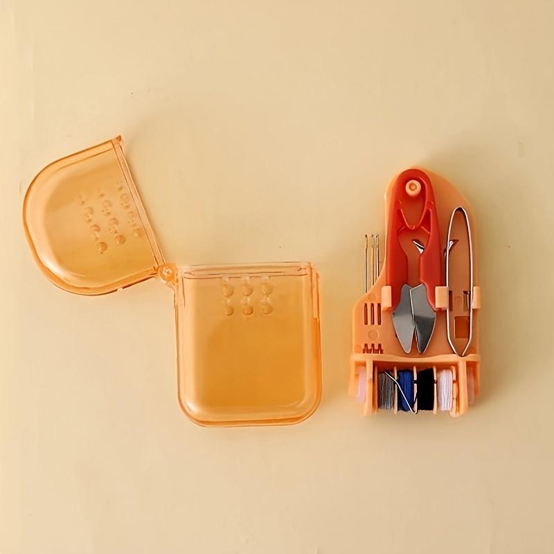 1pc Double-layer Storage Sewing Box Set, Mini Portable Sewing Kit Box, Home Dorm DIY Sewing Mending Tools, Small Sewing Kit, Travel Emergency Mending Clothes Tools Set Art & Craft Supplies Sewing Supplies Crafts
