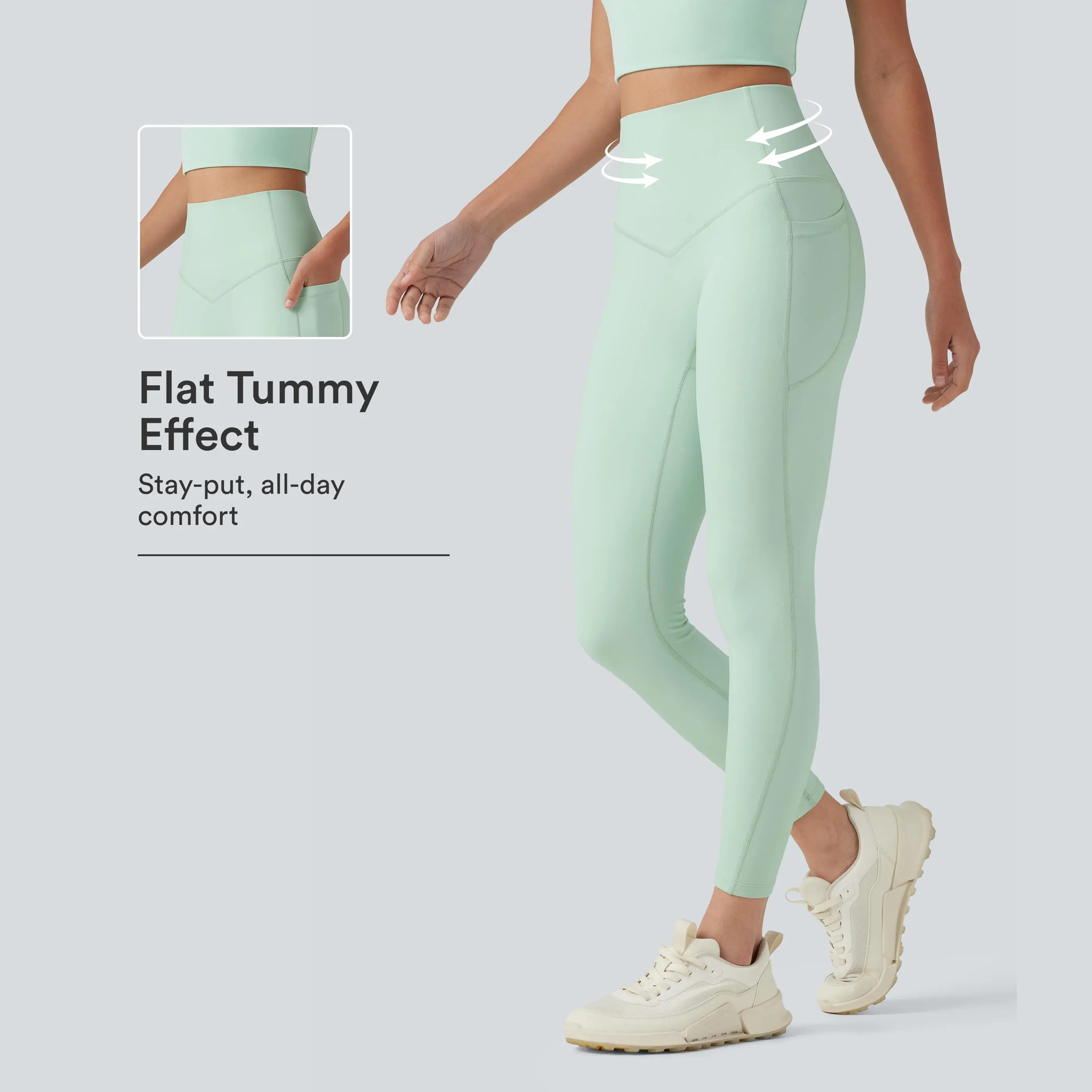 Halara UltraSculpt™ High Waisted Tummy Control Shaping Workout Leggings with Pockets