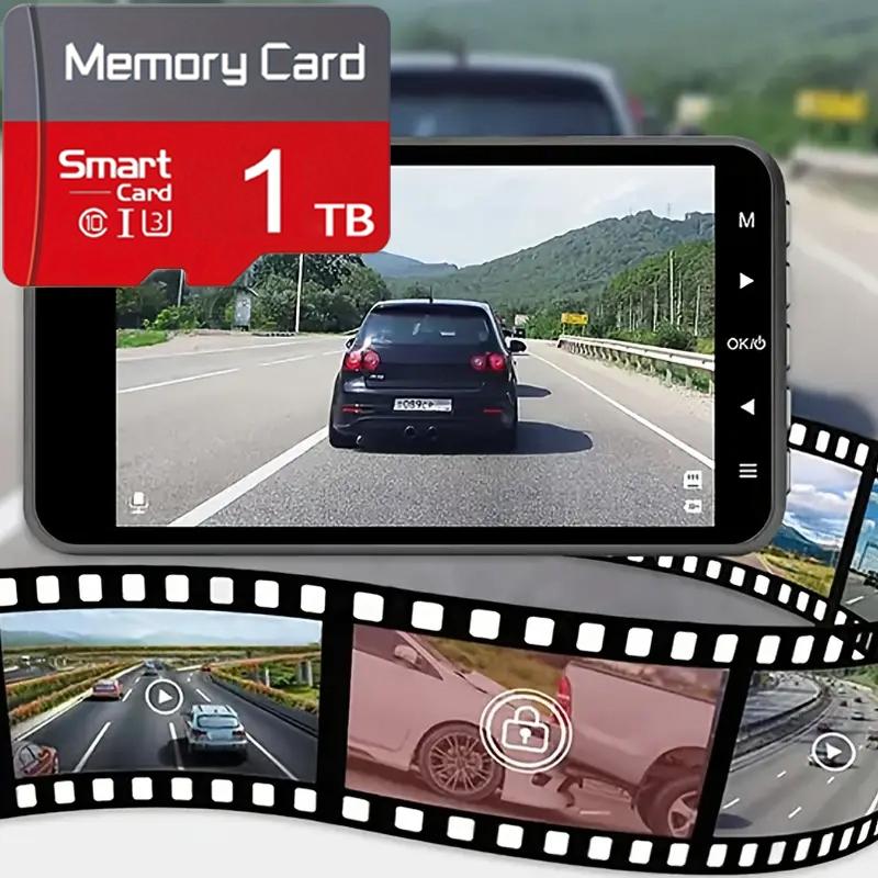 Micro TF Storage Card with Adapter, Micro SD Card, Flash Card Compatible with Smart TV Box, Bluetooth-Compatible Headphones Audio, Tablet Storage and Dash Cam Video Support