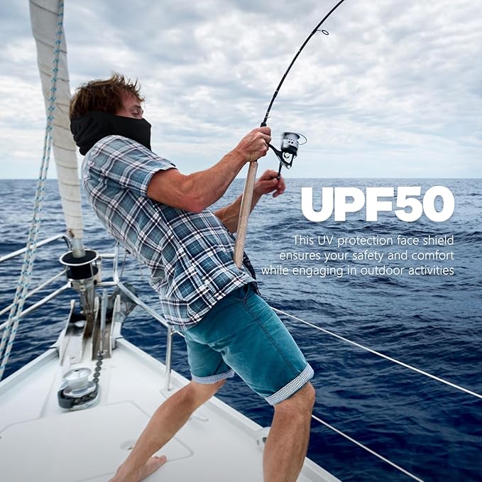 Balaclava Summer Mask Motorcycle UV Protection Mask Skiing Fishing Hiking Cycling Neck Gaiter Face Clothing Neck Mask Scarf Breathable Bandana Cool for Summer Neck Gaiter for Men/Women Multifunctional Windproof Sports