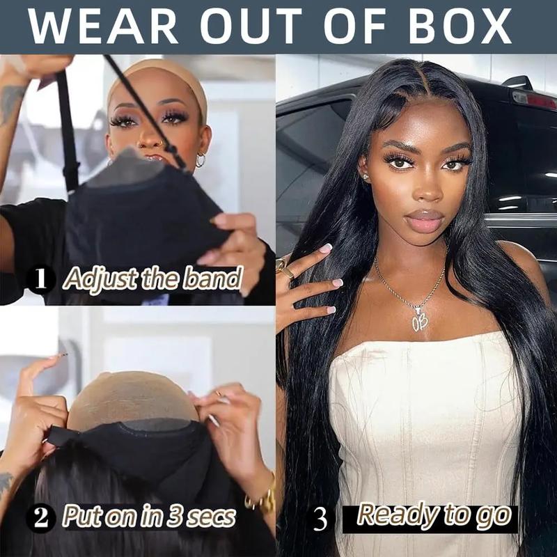 Bling Hair 9x6 Pre Cut Glueless Lace Wig Human Hair Bone Straight Pre Plucked Real Human Hair TikTokShopHolidayHaul