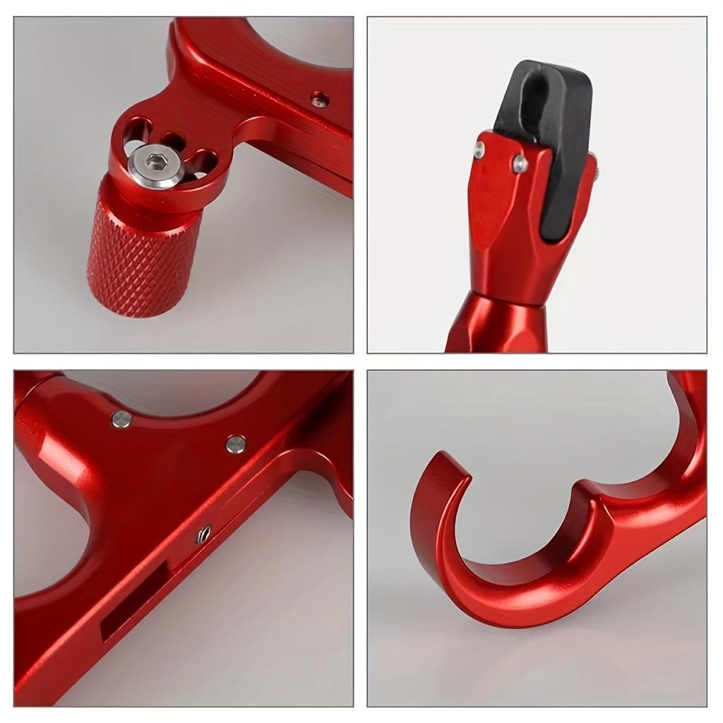 JianZD 3-Finger Thumb Bow Release, Adjustable Sensitivity & 360° Rotatable Head, Aluminum Alloy for Target Shooting,For Compound Bow Precision Archery Release Aids Three Finger Grip Alloy Construction Durable alloy material
