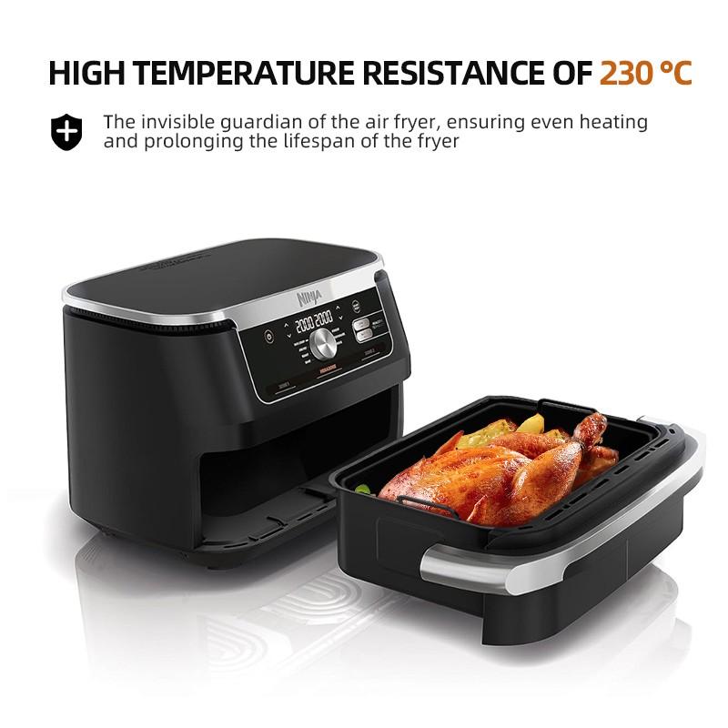 Silicone Air Fryer Liners for Ninja Sp101 Sp151, 3 Pcs Oven Liners, Air Fryer Accessories, Compatible with Sp351 Sp201 Sp301 Sp0101