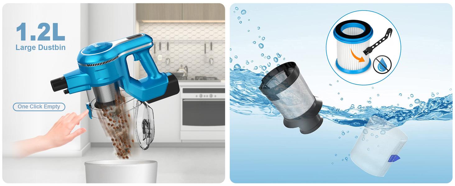 INSE S Series Cordless Vacuum Cleaner, 25Kpa 300W Powerful Cordless Stick Vacuum with 1 or 2 Batteries, Up to 45 or 90min Runtime, 6-in-1 Rechargeable Cordless Vacuum for Home Carpet Floor Pet Hair INSE S Series Cordless Vacuum Cleaner, 25Kpa 300W Powerful Cordless Stick Vacuum with 1 or 2 Batteries, Up to 45 or 90min Runtime, 6-in-1 Rechargeable Cordless Vacuum for Home Carpet Floor Pet Hair