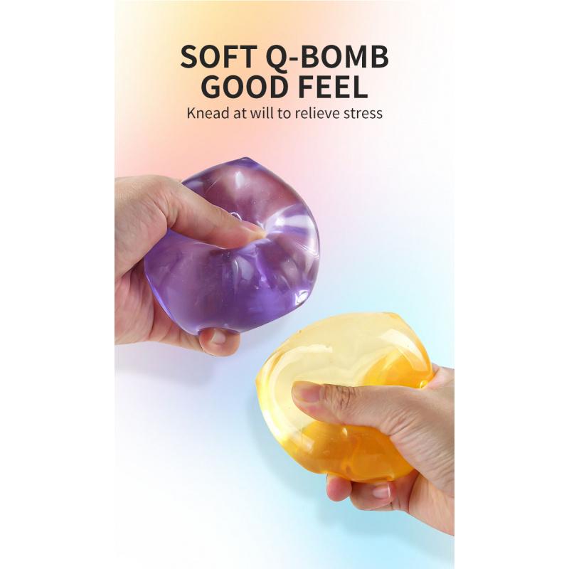 1/2/4PCS Nice Cube Sensory Stress Relieving Cube, Adult And Children'S Concentration Toy, Desktop Sensory Cube Ice Squeezing Fun Stress Relieving Cube Slow Rebound Stress Relieving Toy Maltose Stress Relieving Cube