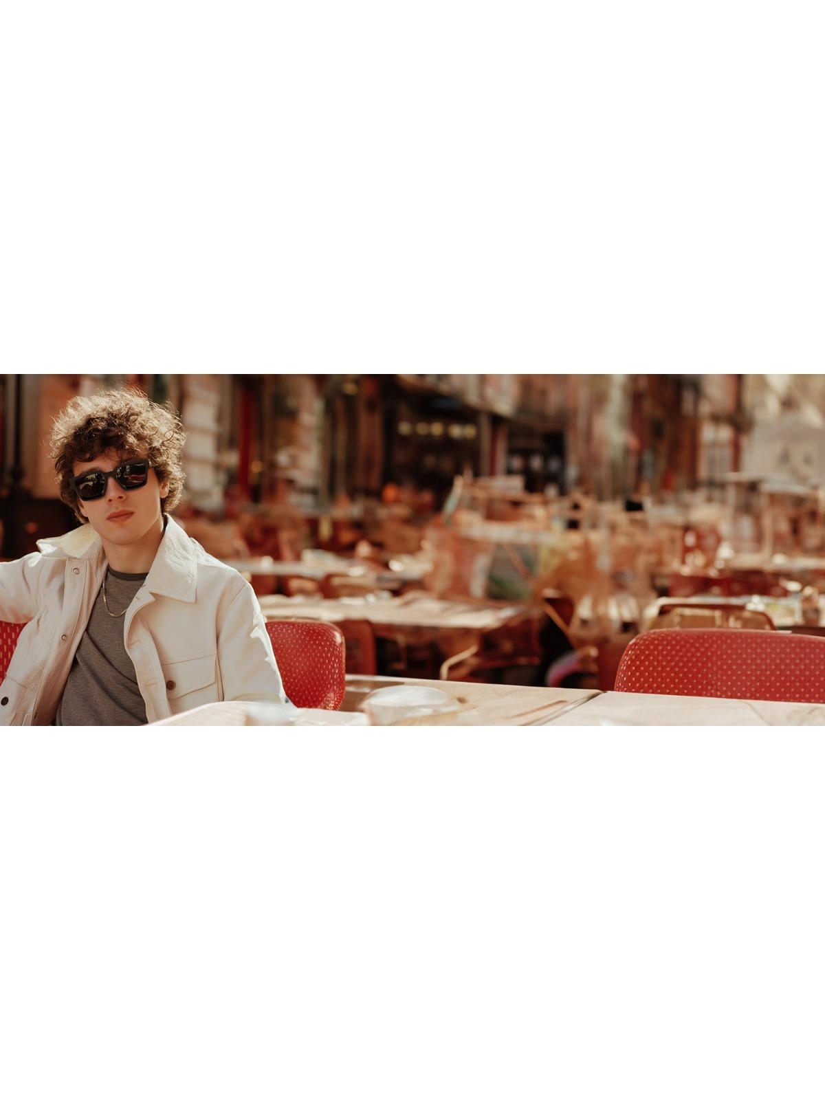 FEISEDY Retro 90s Square Sunglasses for Women Men Trendy Chunky Rectangle Sunglasses UV400 Protection B2385