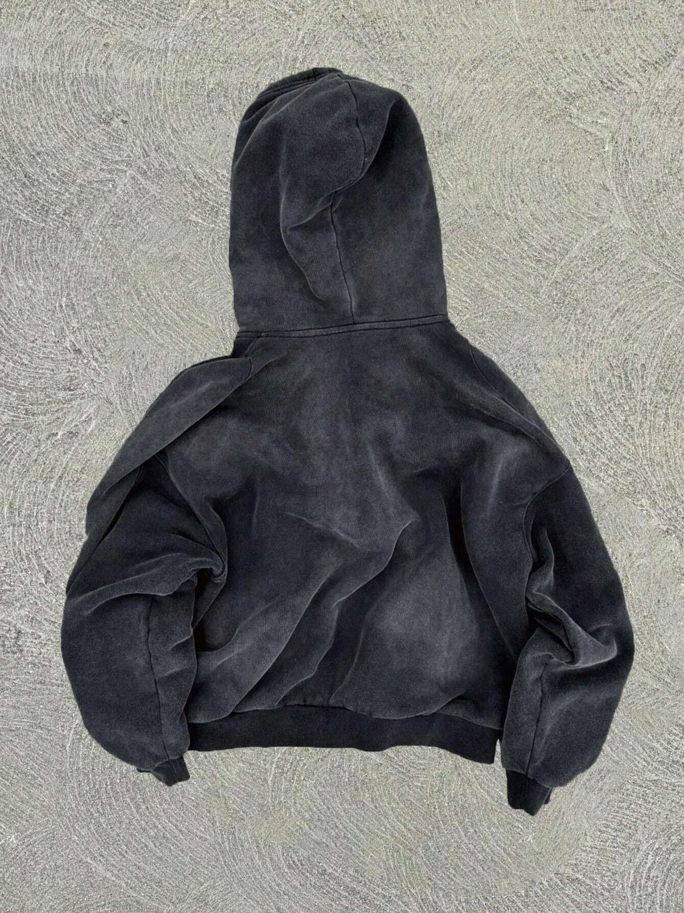 Men's Vintage Letter and Graphic Print Hoodie, Long Sleeves, Casual Zipper Pullover, Comfortable Streetwear, Sweatshirts, Perfect for Daily Wear, Graphic Hoodies