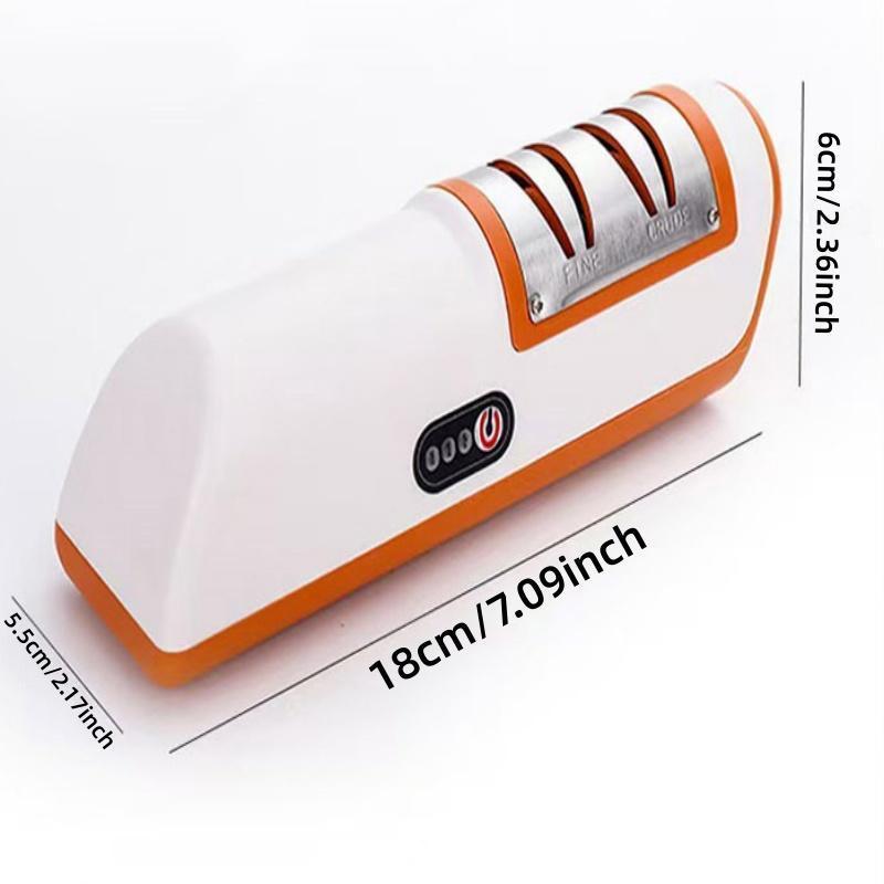 Electric Knife Sharpener, Automatic Rechargeable Small Kitchen Tool, Multi-Functional Home Sharpening Stone, Essential Kitchen Gadget