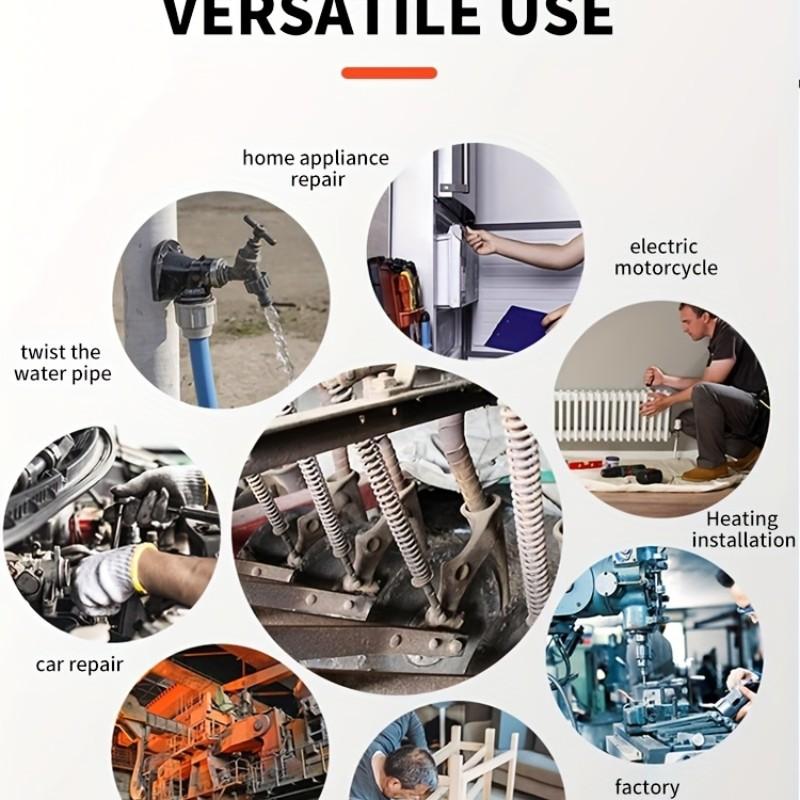 Adjustable Right Angle Wrench, Rust-Resistant High Carbon Steel, Durable F-Type Kitchen and Bathroom Pipe Wrench, Ideal for Hex Bolts and Pipes