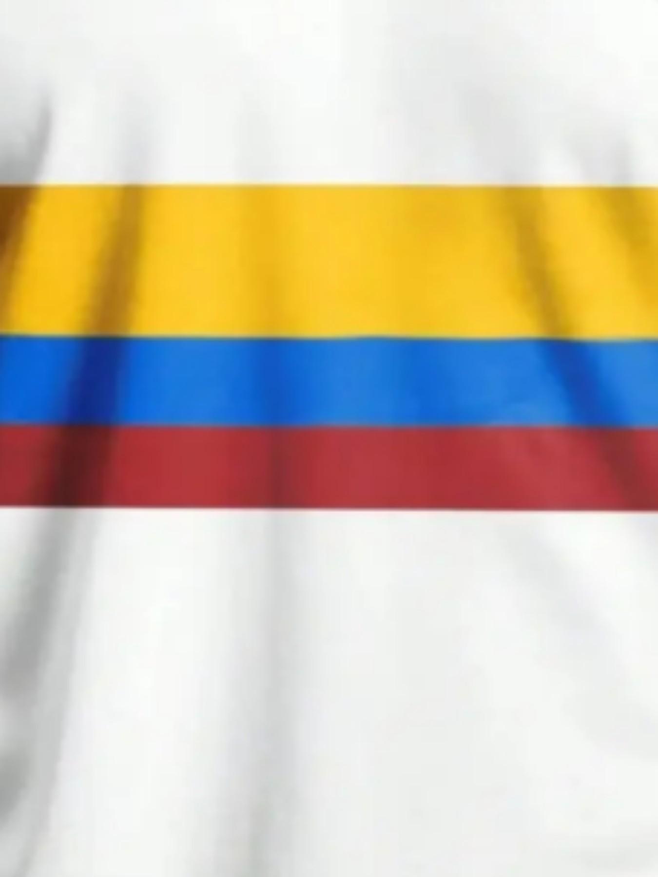 Men's Columbia Flag Striped Print T-Shirt, Blue National Pride Round Neck Short Sleeve Top, Sporty Loose-Fit All-Season Clothing