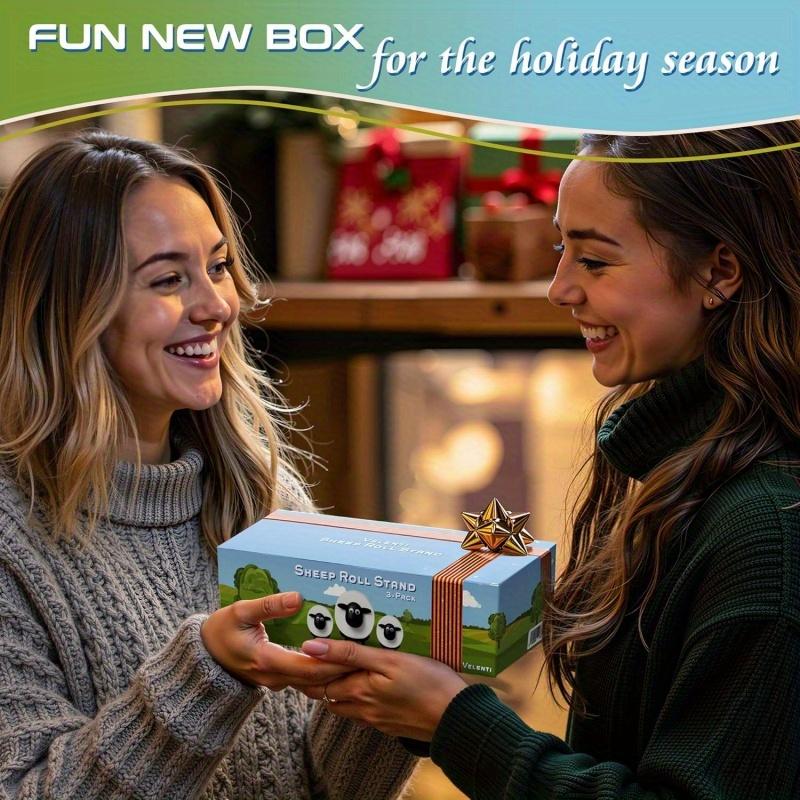 Sheep Cute Animal Paper Towel Holder, Humorous Standing Bathroom Tissue Rack, Tissue Dispenser, Fun Toilet Decor, Bathroom Decorations, Mother's Day Christmas Gift Idea