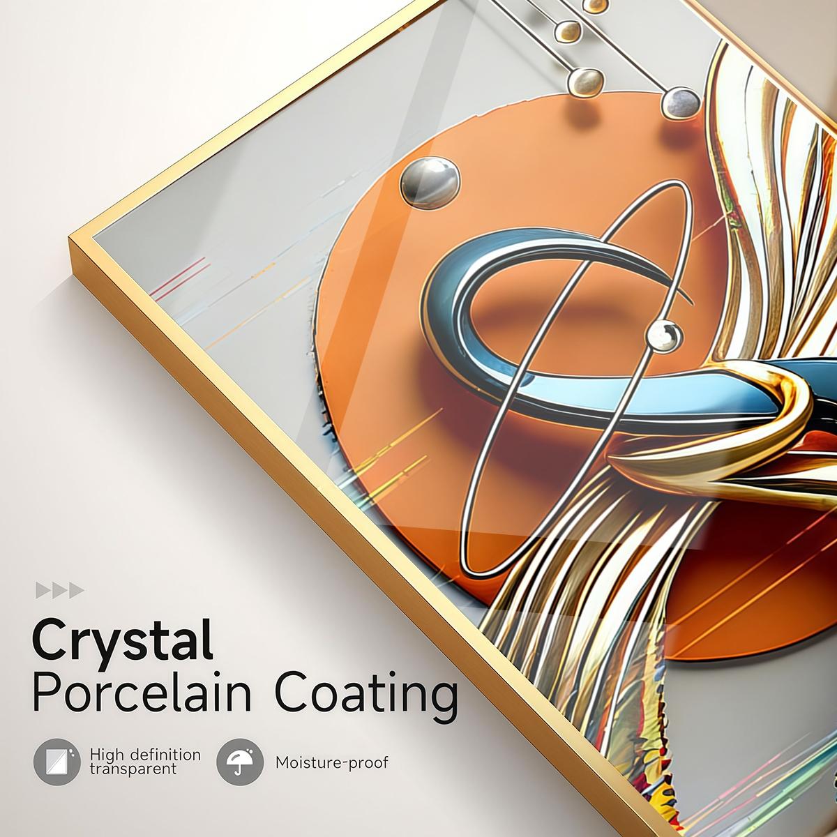 3 Counts Aluminum Alloy Framed Painting, Modern Geometric Abstract Art Pictures, Home Decoration For Living Room, Bedroom, Office, Restaurant, Hallway Wall Decor, Odorless Print Artwork, Luxury Perfect Gift For Friends And Family