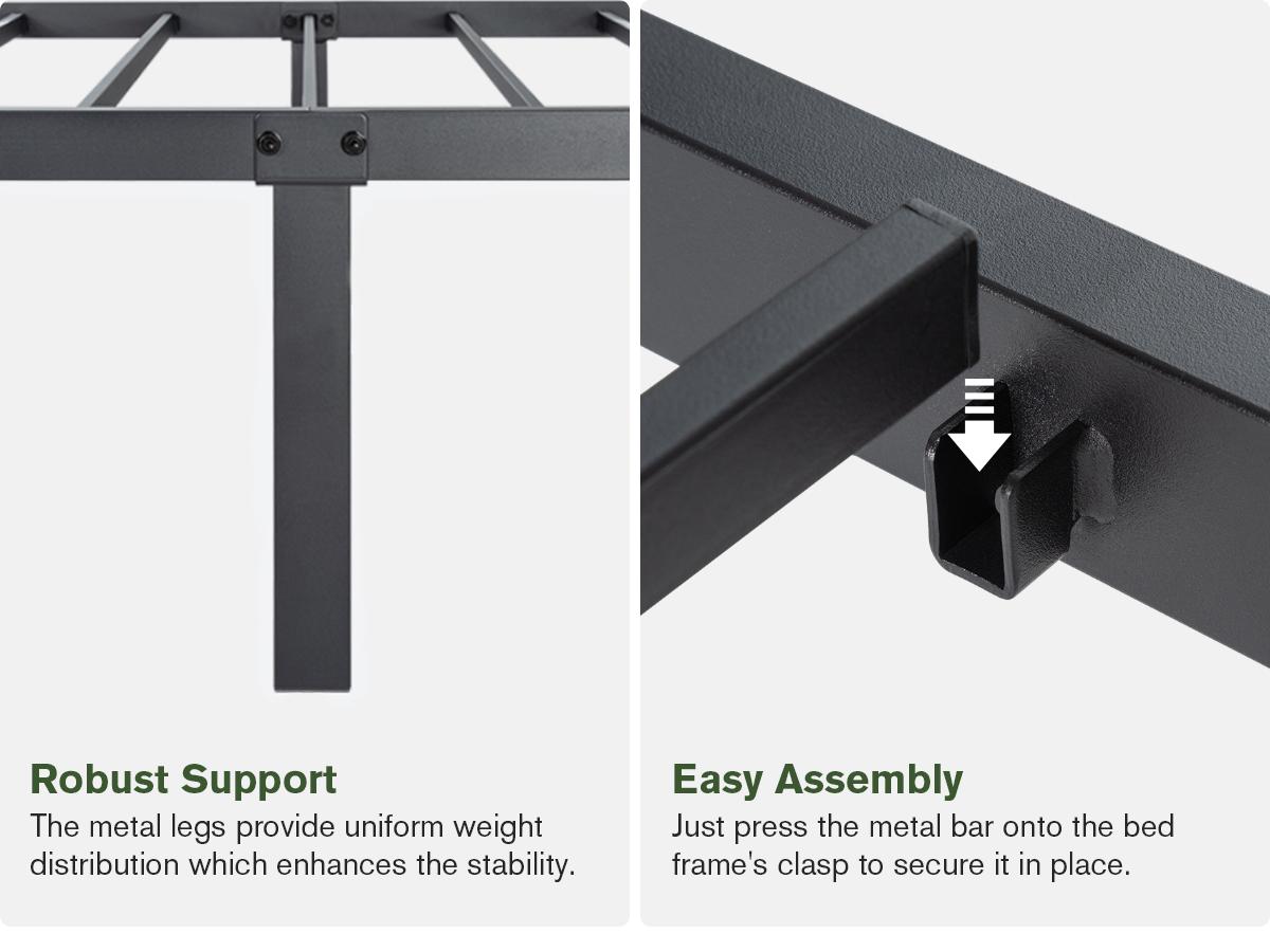 MUTICOR Basic Metal Bed Frame with 14in/18in High Under Bed Platform Storage Space,Heavy Duty Steel Slats Support Bed Base,No Box Spring Needed,Twin Bed Frame,Queen Bed Frame#TikTokShopBlackFriday #ChristmasGifts MUTICOR Basic Metal Bed Frame with 14in/18in High Under Bed Platform Storage Space,Heavy Duty Steel Slats Support Bed Base,No Box Spring Needed,Twin Bed Frame,Queen Bed Frame#TikTokShopBlackFriday #ChristmasGifts