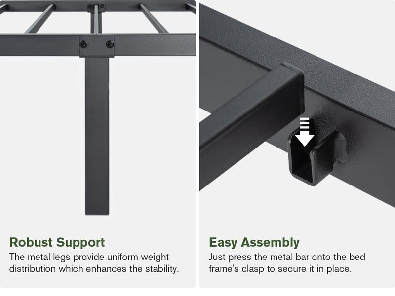 MUTICOR Basic Metal Bed Frame with 14in/18in High Under Bed Platform Storage Space,Heavy Duty Steel Slats Support Bed Base,No Box Spring Needed,Twin Bed Frame,Queen Bed Frame#TikTokShopBlackFriday #ChristmasGifts