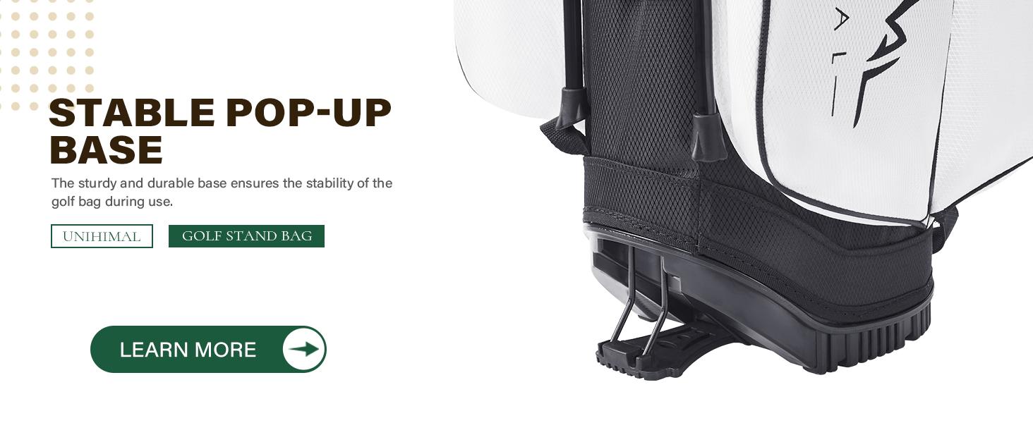 UNIHIMAL Golf Stand Bag with 7 Way Top Dividers, Lightweight Golf Bags for Men Women with Multiple Pockets, Dual Straps