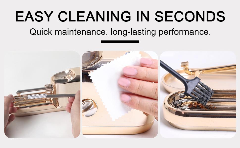 CAPTAIN Rollling Machine Electric, Cone Loader Filler Rolller for 6.5mm & 8.0mm Herbal Blends Roller, Golden