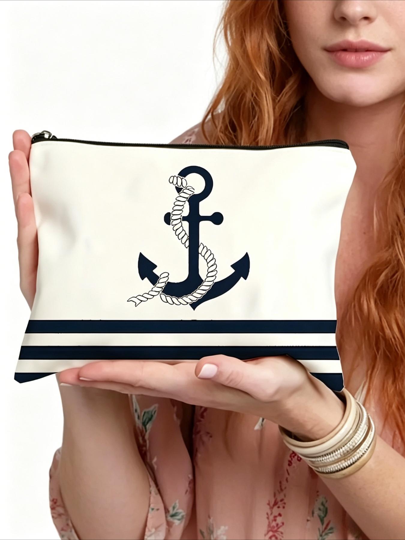 1 Stylish Zipper Cosmetic Bag - Lightweight, Foldable Travel Toiletry Pouch - The Perfect Gift for Women, Teachers, and Friends - Small Toiletry Bag