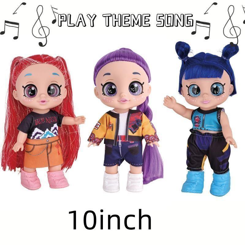 K-Pop Anime Action Figures, K-Pop Monster Group 5D Eyes 10 Inch 5 Joint Moveable  Fan Collection Toy, Articulating Figureskpop stuff for girls，gifts for girls