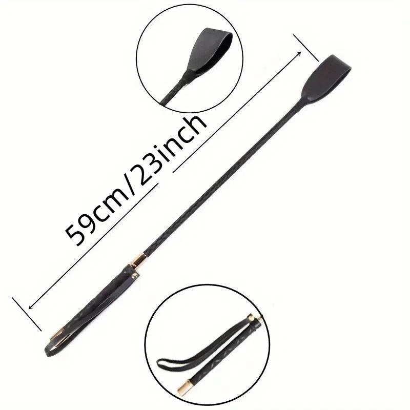 PU Leather Horse Riding Whip Professional Equestrian Training Crop Durable Lightweight Riding Dressage Trainer Tool for Horseback Use