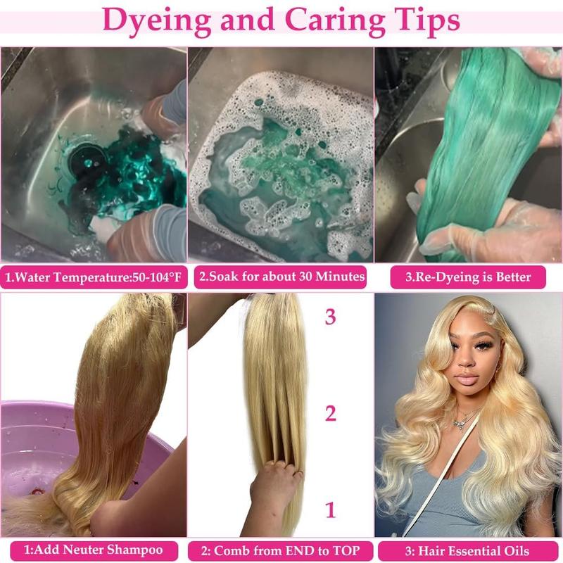 Dachic Hair Blonde Body Wave 13x6 Lace Front Wig HD Transparent Lace Hot Red Natural Hairline Human Hair Wig 99J Burgundy Color Body Wave Wig 613 Pre Plucked Lace Frontal P4/27 Highlight Silky Straight Wigs For Women