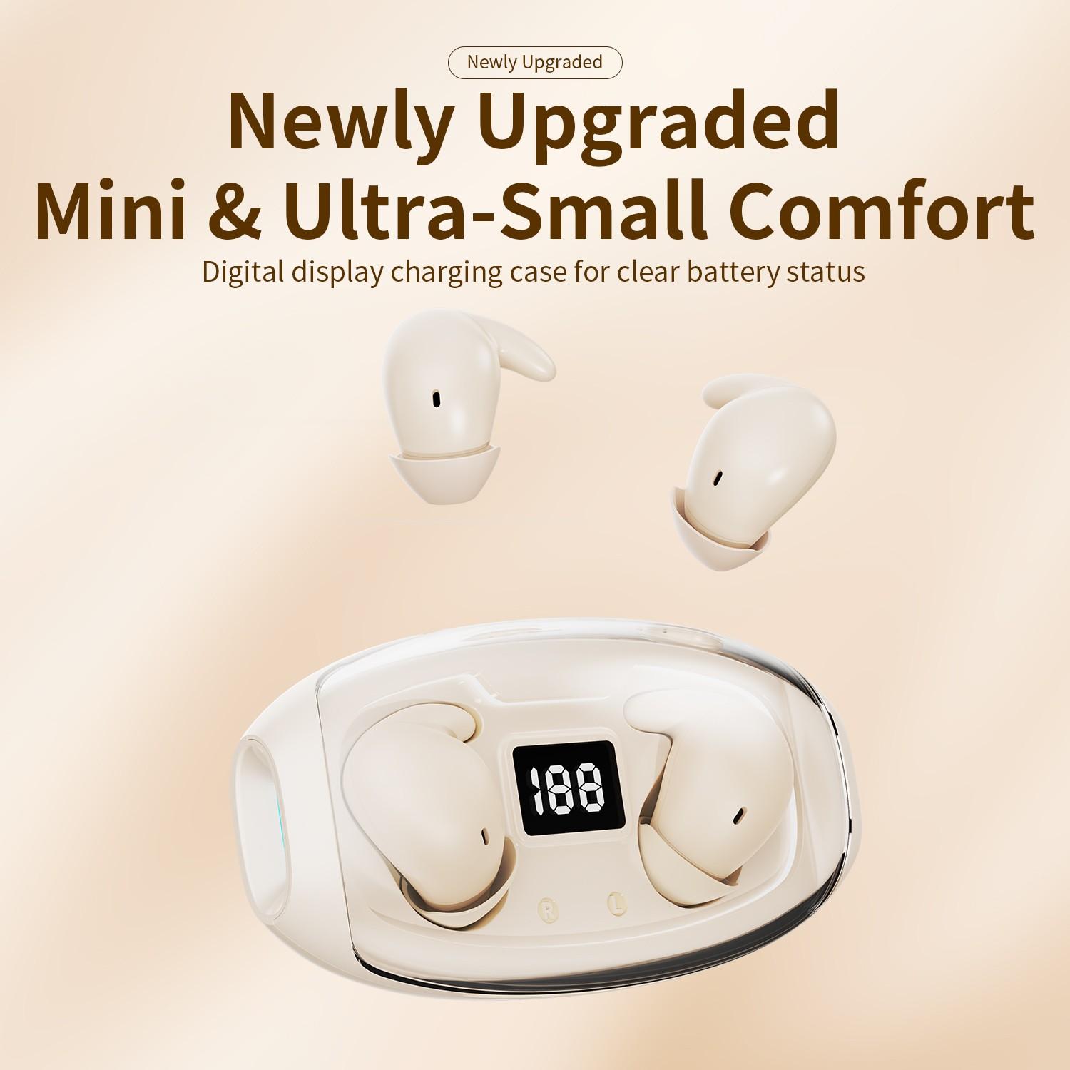 New True Wireless Earbuds with Custom Equalizer, Touch Control, 20-Hour Battery Life, Compatible with iPhone and Android, Compact Design