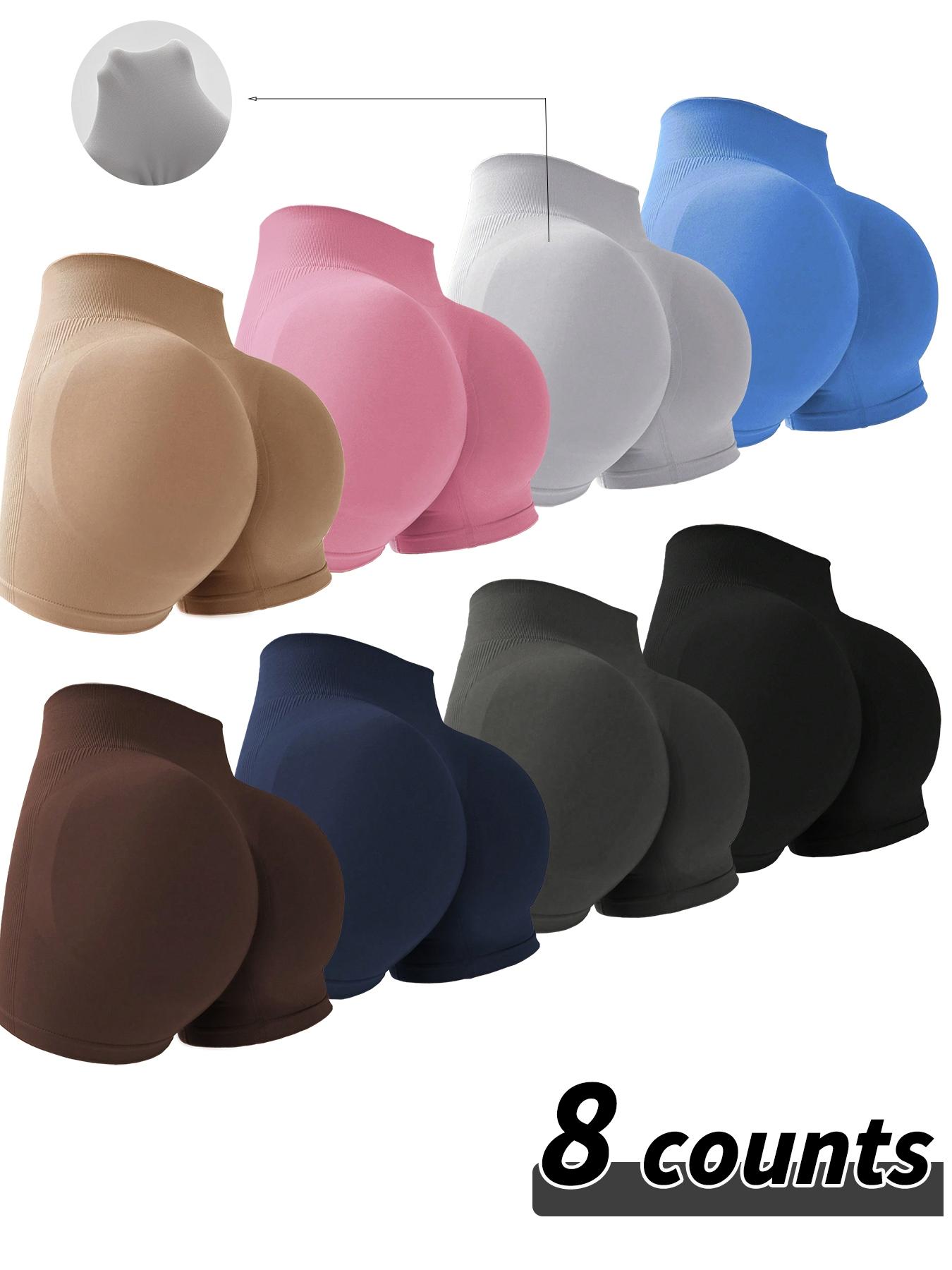 Sporty Women's Plain High Waist Skinny Sports Shorts, Soft Stretch Shorts, Sports Comfy Breathable Short Leggings for Yoga Gym Workout Running, Breathable Athletic Shorts, Ladies Sportswear for All Seasons, Gym Clothing