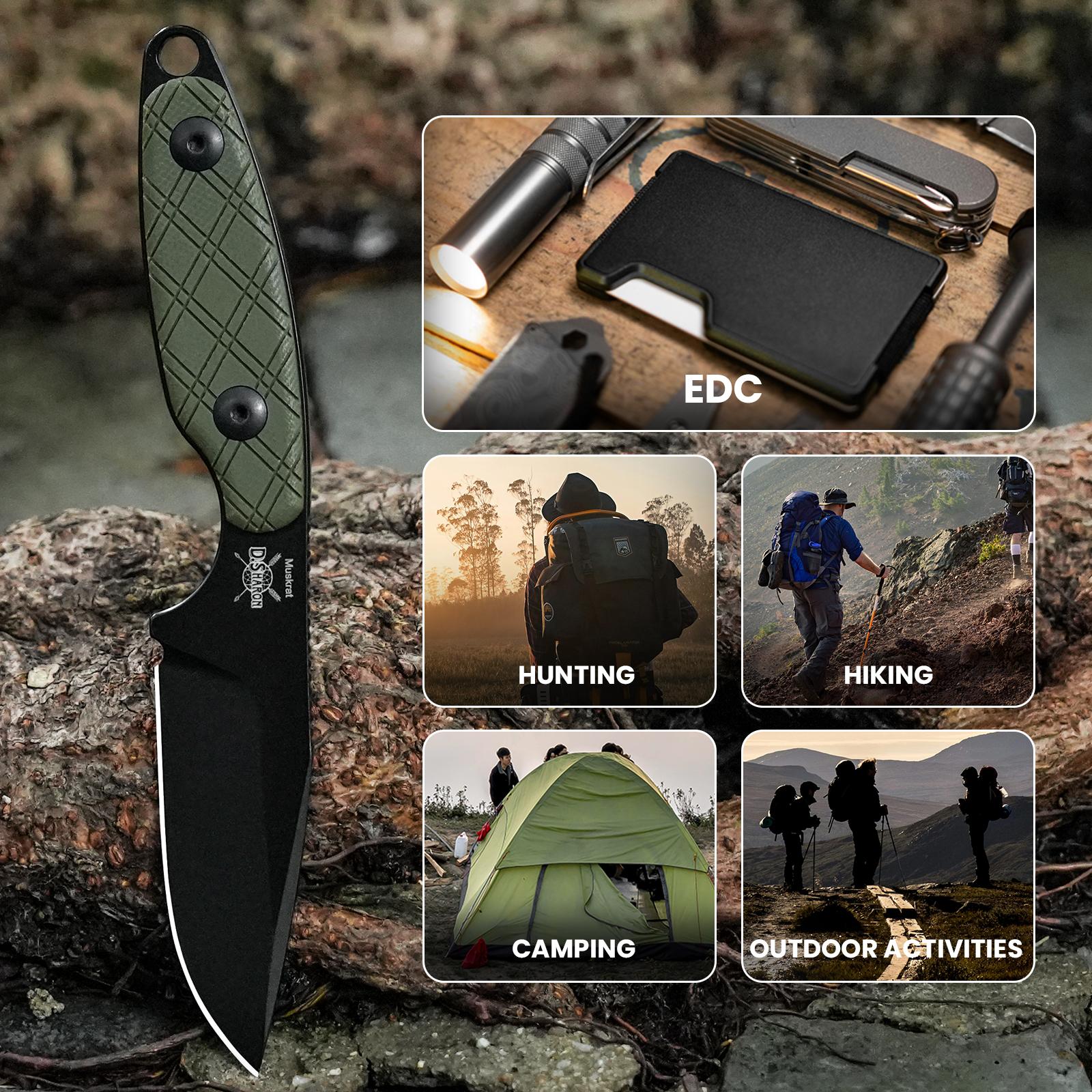 Kizer Outdoor EDC Muskrat D2 G10 Oliver Green Handle 1064A1