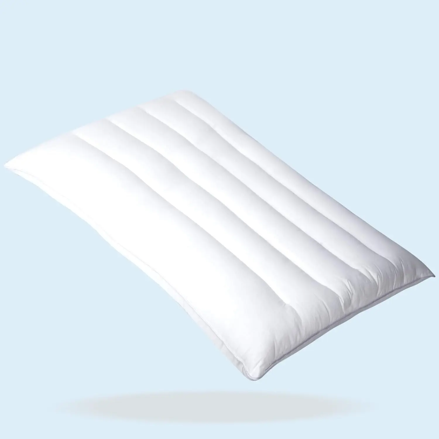 Ultra Flat Bed Pillow for Stomach Sleepers, 2.5" Low Profile Thin Pillow, Standard 18x26 in, 7D Fiber Fill, 1 PC