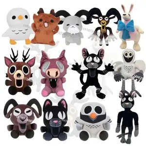 2026 New 99 Nights In The Forest Plush Game Merchandise Brown Stand And Sit Elk Deer White Owl Stuffed Doll Pillow For Kid Gifts