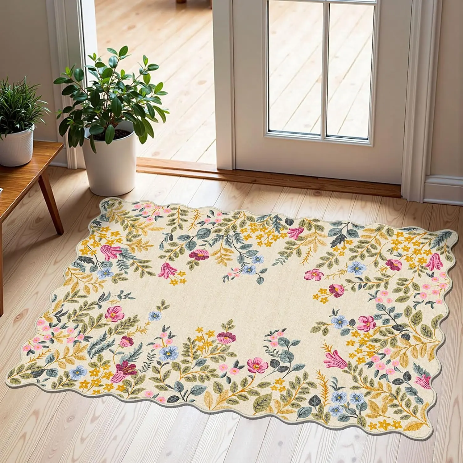 Floral - Beige