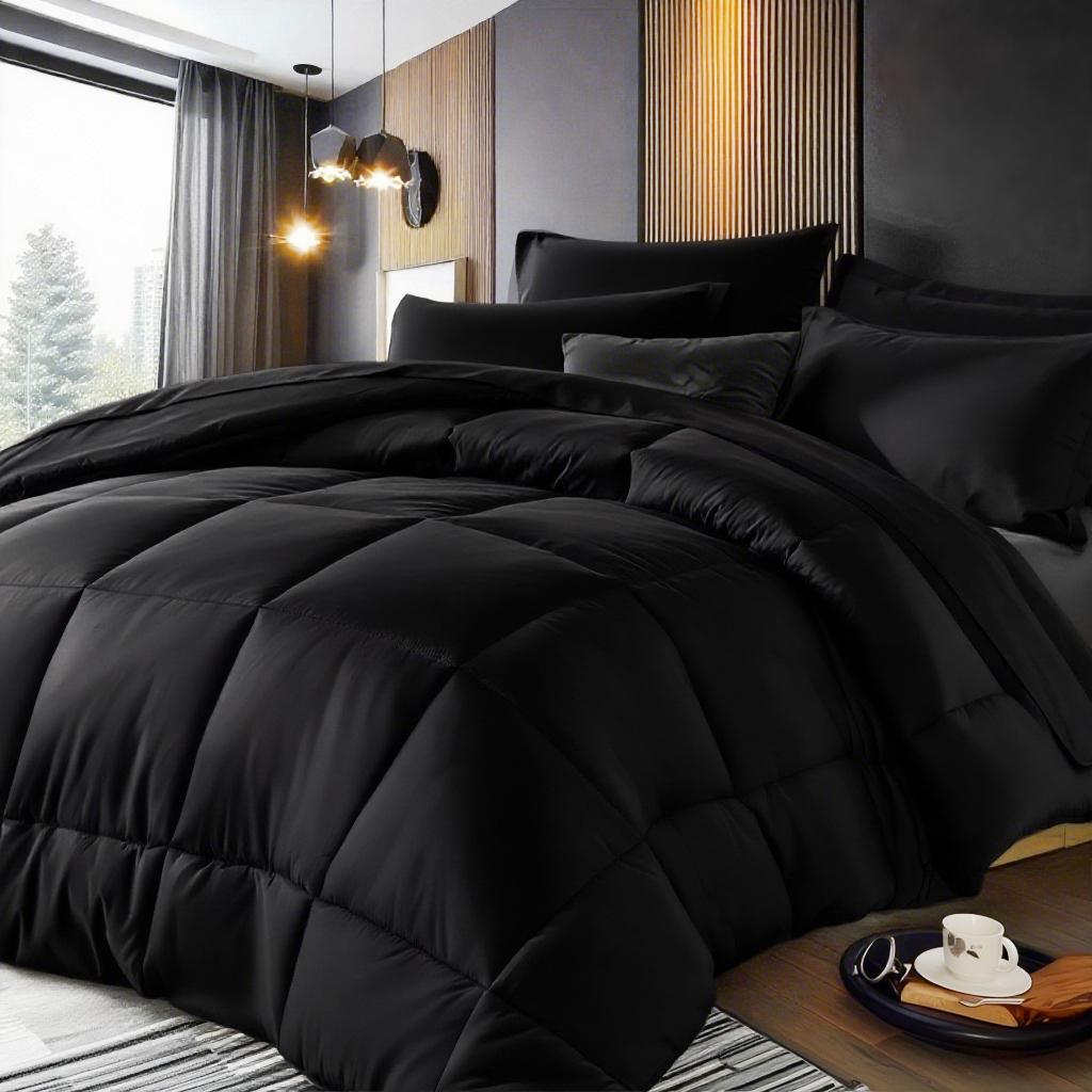 5/7 piece luxury quilt set - breathable quilt - super soft fluff filling, all seasons - quilted quilt, tiled sheets, elastic mattress, 2/4 pillowcase without pillow core, suitable for school use, home use