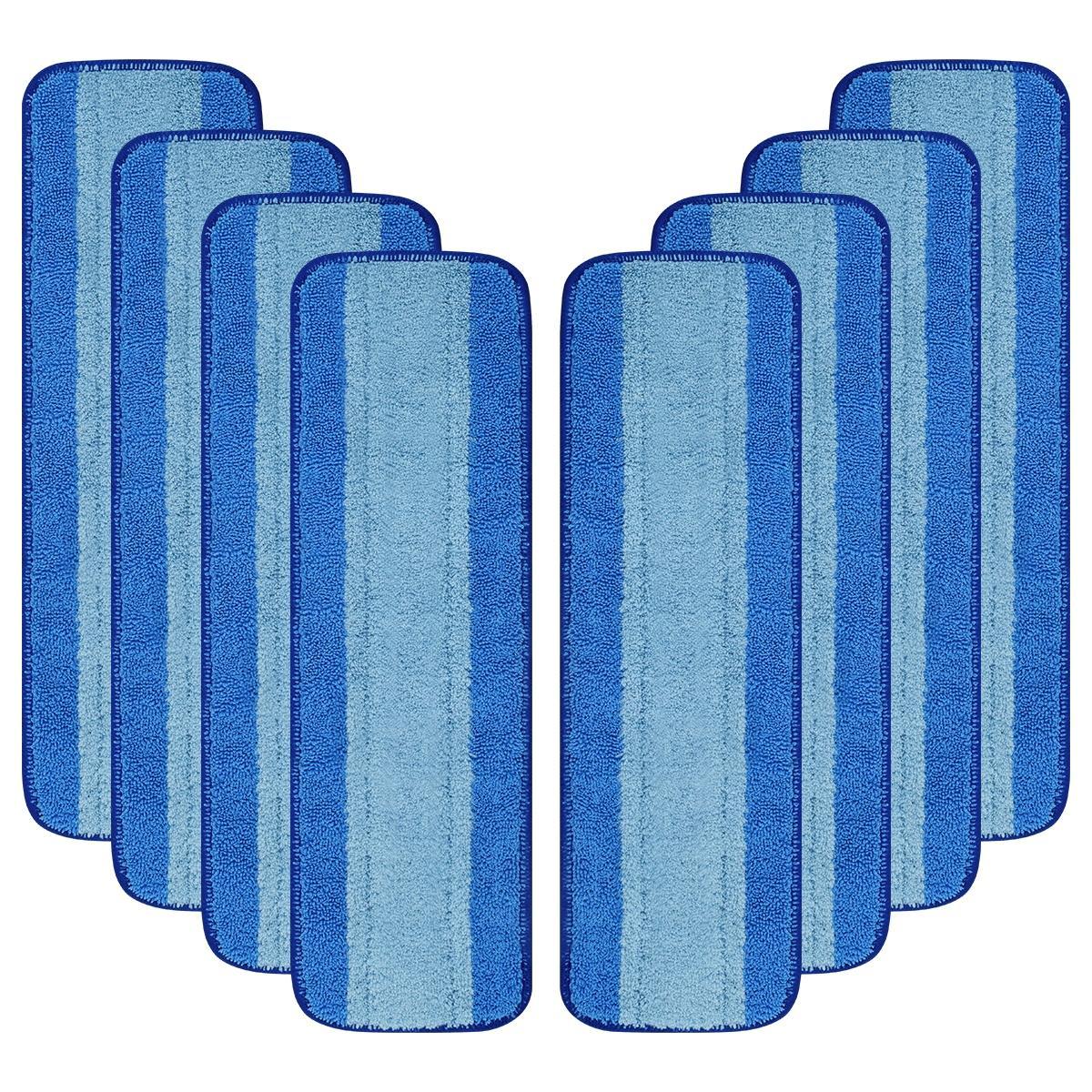 5/8pcs Microfiber Mop Replacement Pads, High Absorbent Cleaning Mats, Easy Install, Suitable for All Floors, Kitchen Bathroom Living Room