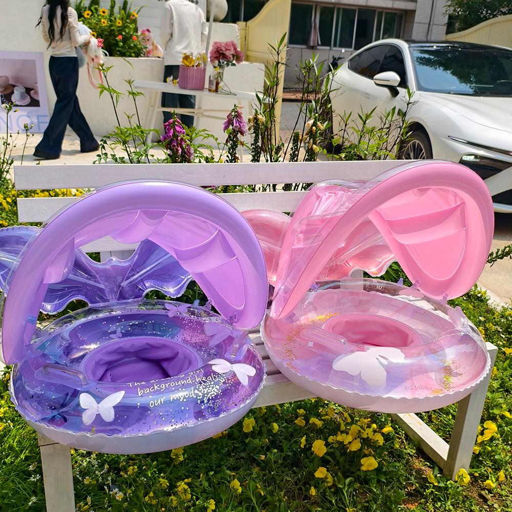 Mermaid Tail Inflatable Swimming Ring for Kids, Durable PVC Floating Pool Toy, UV Protection, Perfect for Water Games and Pools