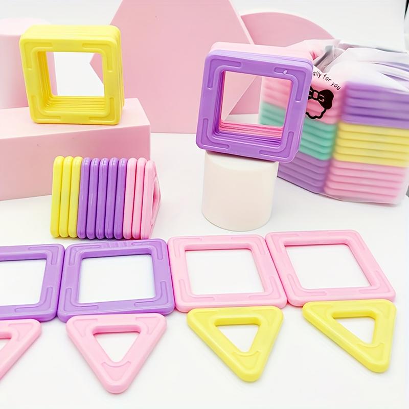 Large Macaron Magnetic Stem Building Blocks, Educational Toy Set for Kids, Creative Development, Birthday Christmas Gift for Boys Girls