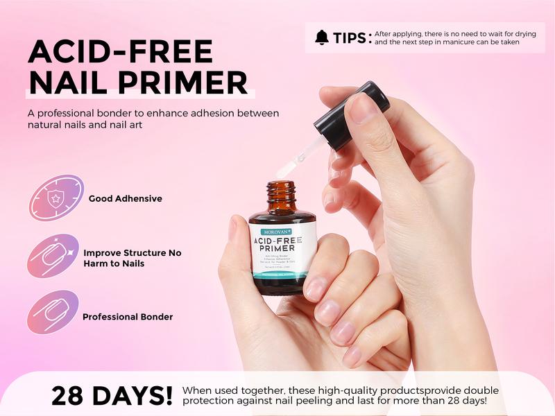 Morovan Poly Gel Nail Kit: with 5 Colors and UV Lamp Poly Gel Starter Kit With Slip Solution Base Coat and Top Coat Nail Extension Gel