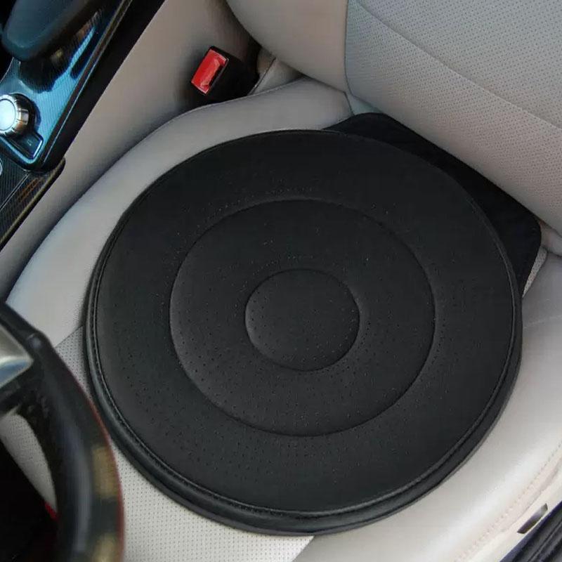 Rotating Car Seat Cushion, 360° Full Rotation, 53x40cm, an Ti-Slip Seat Pad, Moisture-Wicking Cushion, Ergonomic Support, for Driver, SUV, Truck, Elderly, Senior, Travel, Commute, Automotive