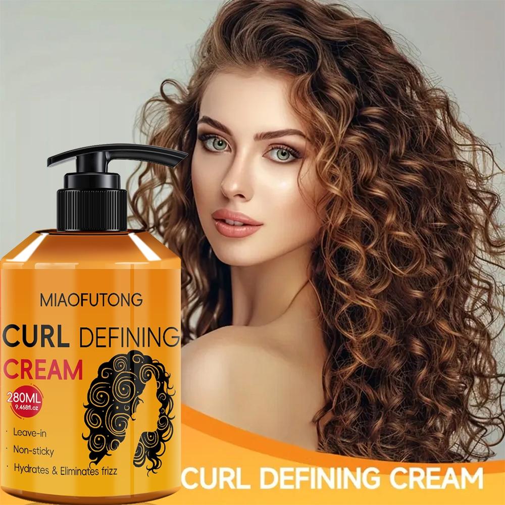Argan Oil Curl Defining Cream - Hydrating Styling Haircare Conditioner For All Hair Types | Enhances Shine, Boosts Volume | Ideal For Dry & Frizzy Hair (Frizz Control & Moisture Lock)