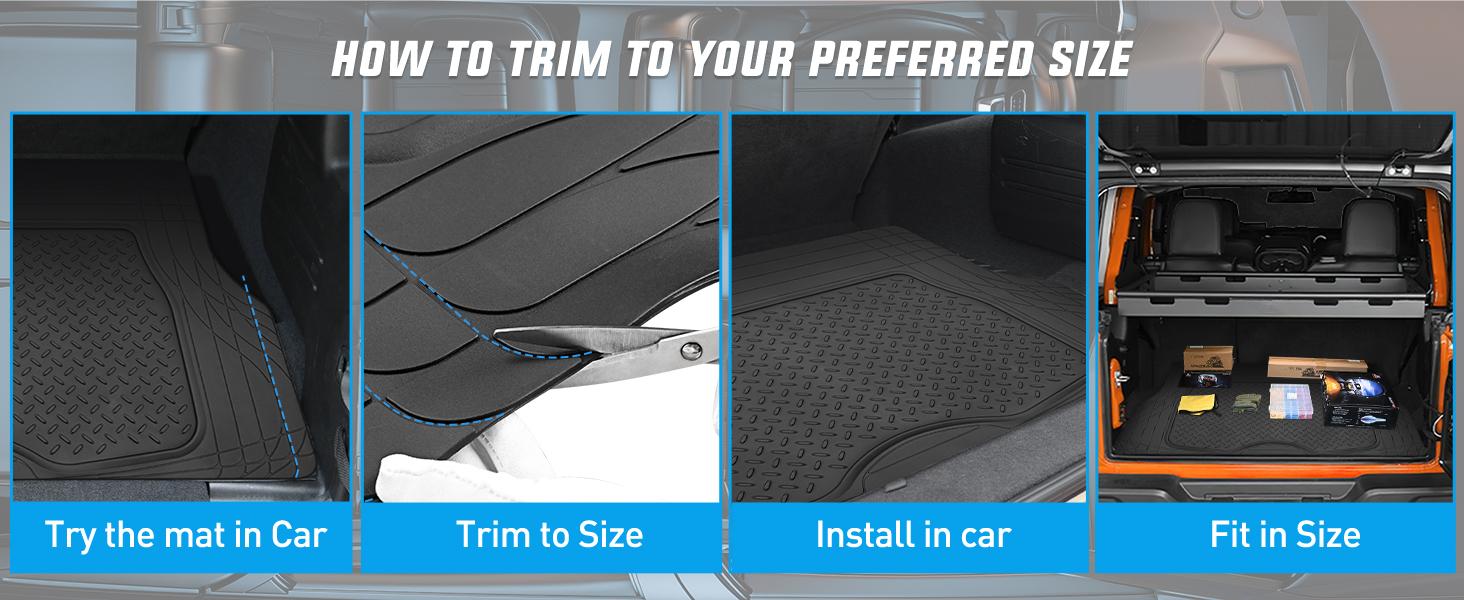 Nilight Rubber Cargo Mats for Cars Trucks SUVs, Universal Trim to fit for Most Vehicles, All Weather Protection Heavy Duty Cargo Liners Protector Automotive dealsforyoudays Nilight Rubber Cargo Mats for Cars Trucks SUVs, Universal Trim to fit for Most Vehicles, All Weather Protection Heavy Duty Cargo Liners Protector Automotive dealsforyoudays