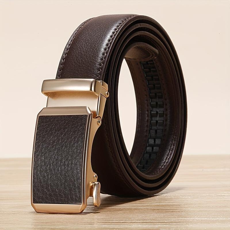 Golden Automatic Buckle Belt Men and Women Universal Fashion Casual Belts Red Blue Green Black White Cinturon Female Waistband