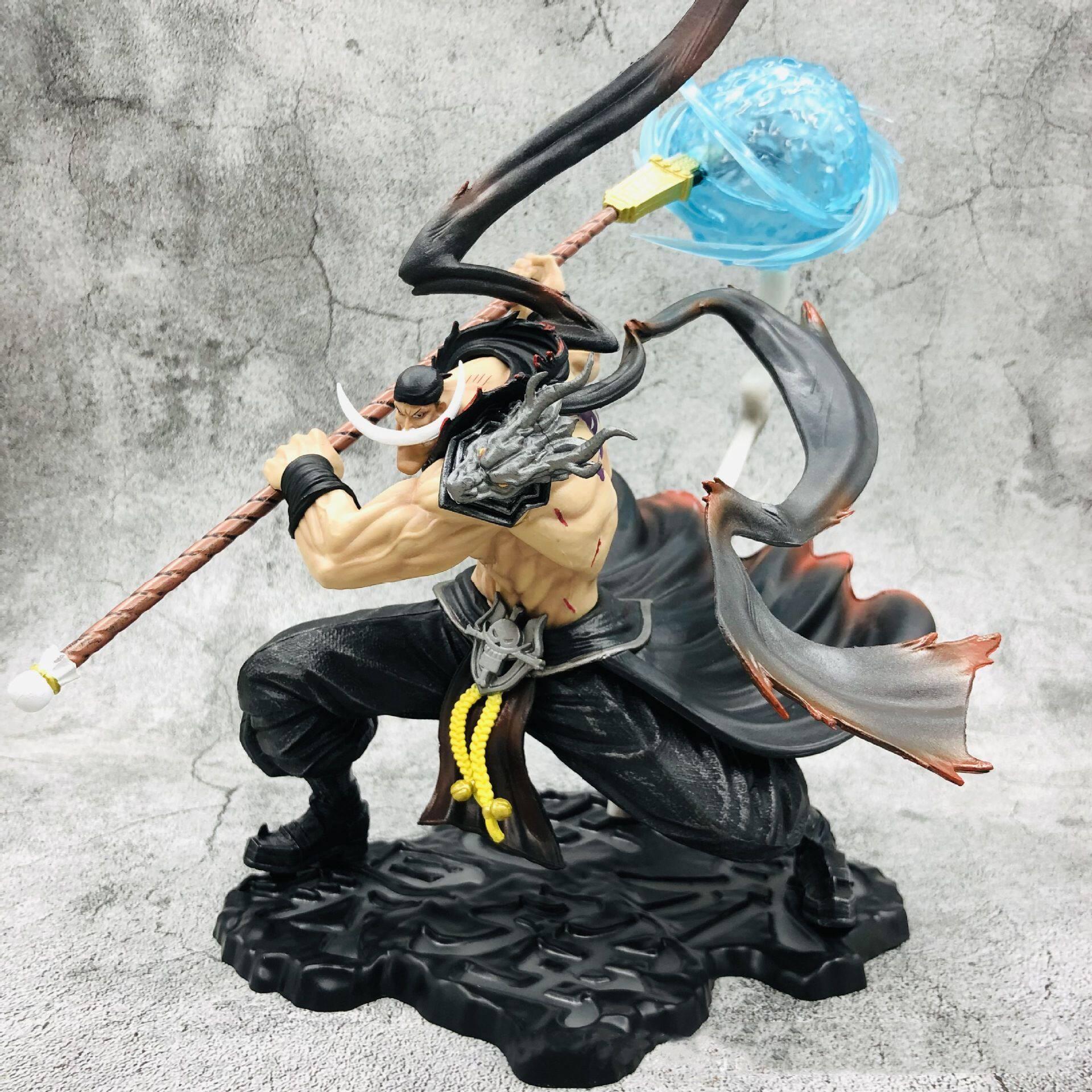 Anime Enthusiast Gift, Whitebeard One Piece Battle Pose Statue Model, Anime Character Statue, Anime Figure Collectible, Holiday Present for Fans