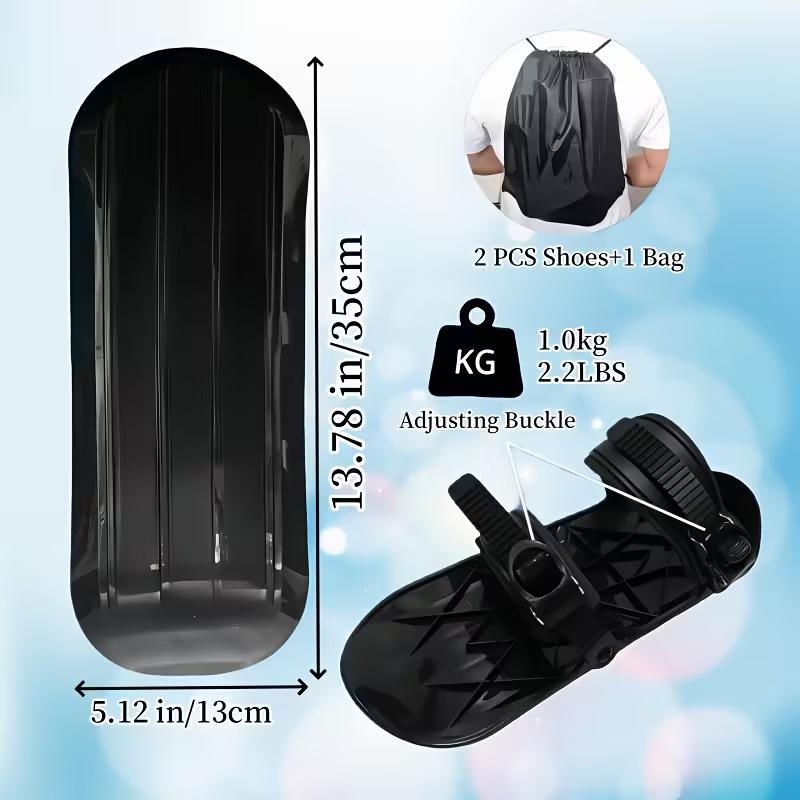 Adjustable Mini Ski Boots - Lightweight High-Performance Design, Freely Adjustable Sizing for Skiing & Snow Walking, Built for Men's Winter Outdoor Sports, Ideal for Freestyle Skiing & Snow Adventures