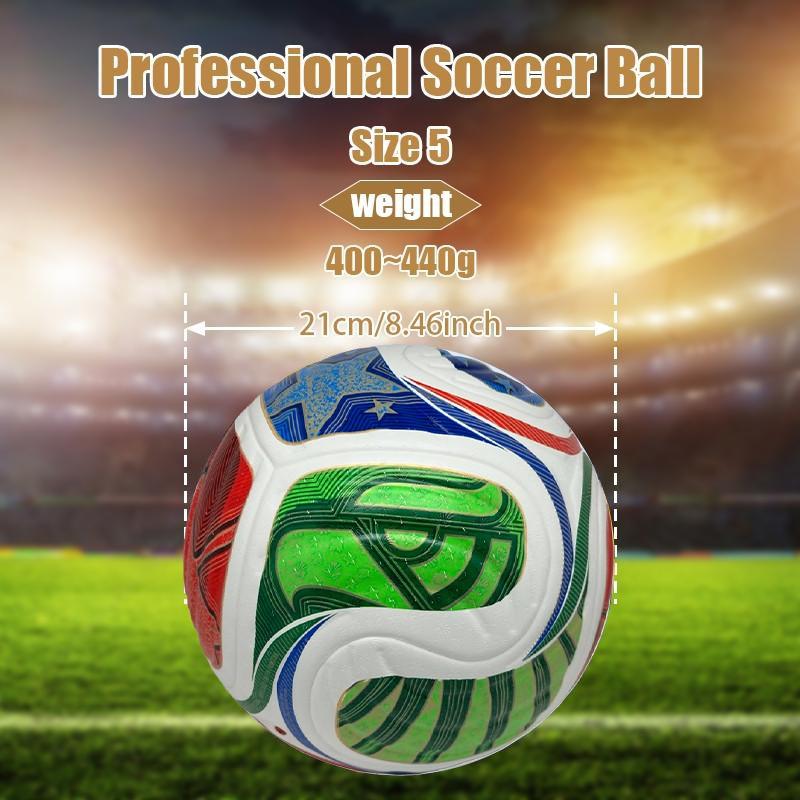 2026 Fifa World Cup Soccer Ball, Football Balls, Official Size 5, Thick PU Material, Seamless Durable Design, Ideal for Matches and Training, Top Gift Choice
