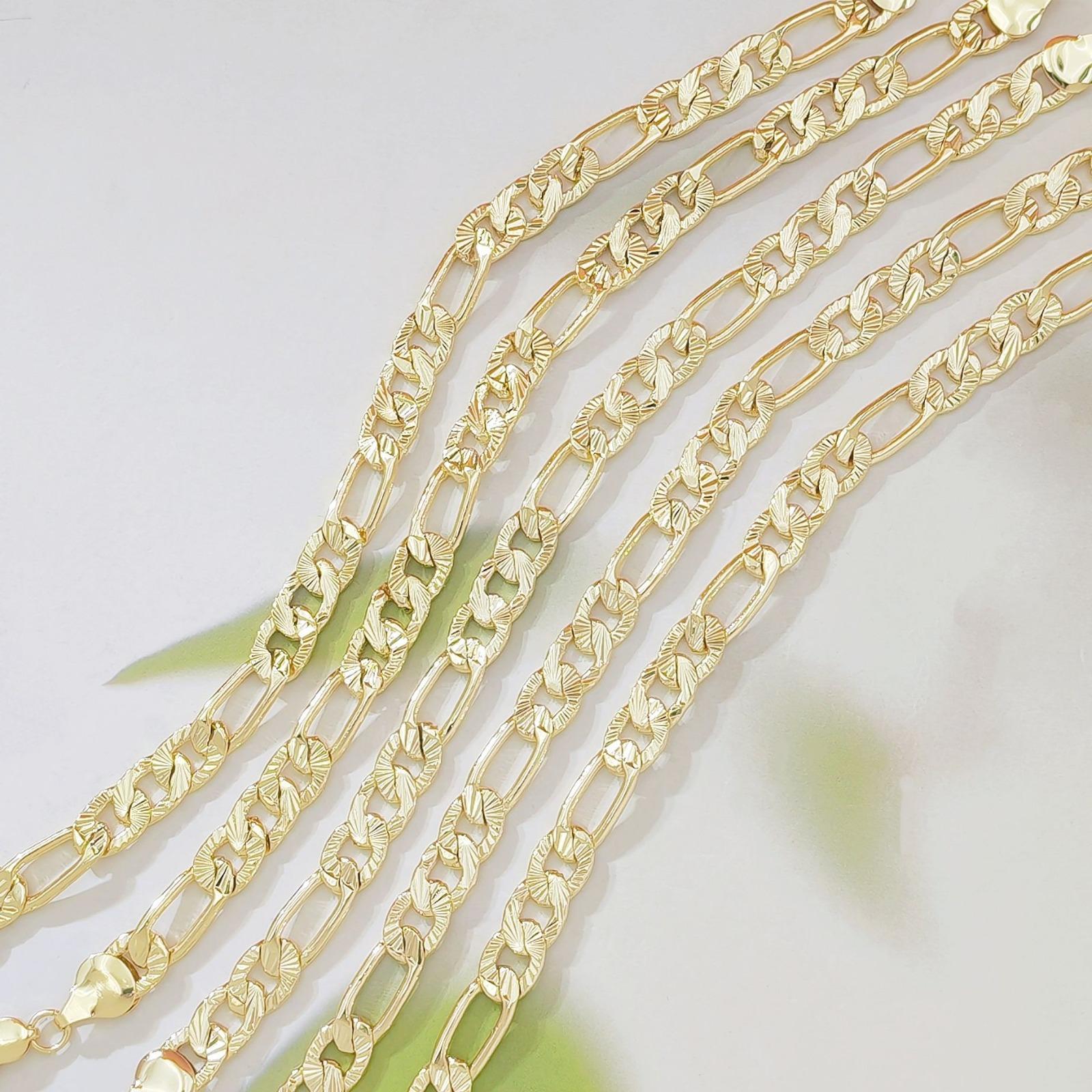 Women's Dainty Gold-Plated Diamond-Cut Figaro Chain Bracelet, Adjustable Stacked Bracelets for Everyday Sports & Outdoor Camping Hiking Hammock Use