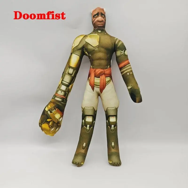 26cm Various Postures Flexible Body Wire Anime Game Overwatch D.Va / Doomfist / Genji / Widowmaker Plush Toy Figure Plushie Doll