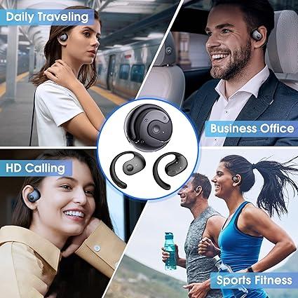 Hy-T26 X15 Pro Hanging Earphone Wireless Bluetooth 5.4, Wireless Earbuds Bluetooth Headphones, Stereo Noise Reduction High Sound Quality Ear Headphones