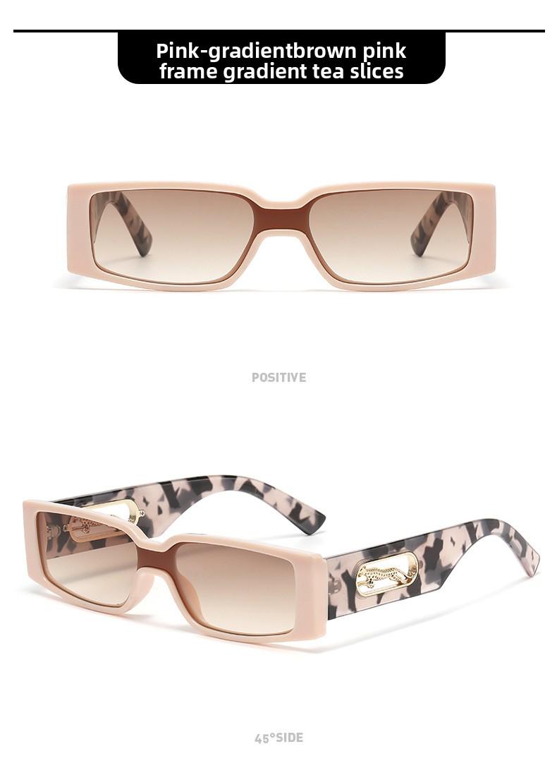 Women's Retro Rectangle Sunglasses - 2026 Slim Narrow Frame, Gradient UV400 Lenses, Y2K Trendy Streetwear Shades for Men